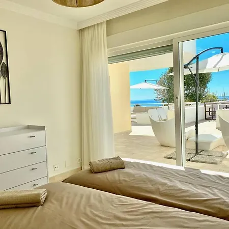 Primera Linea Gran Terraza Frontal Al Mar Ideal Familias * Estepona